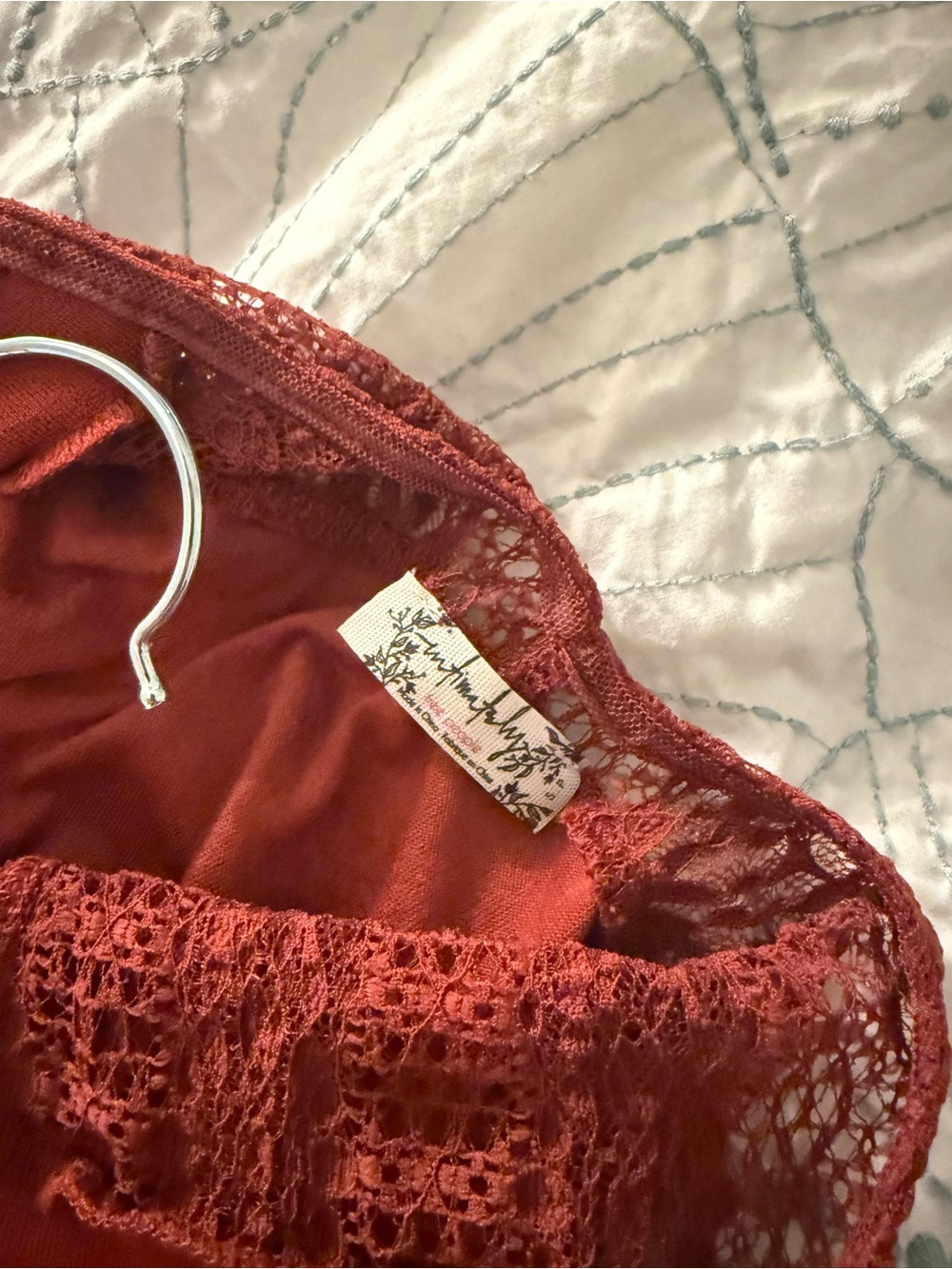 Free People Red Velvet Dress - Picture 5 of 5